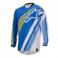 Camisola Alpinestars mx, azul,branco,amarelo
